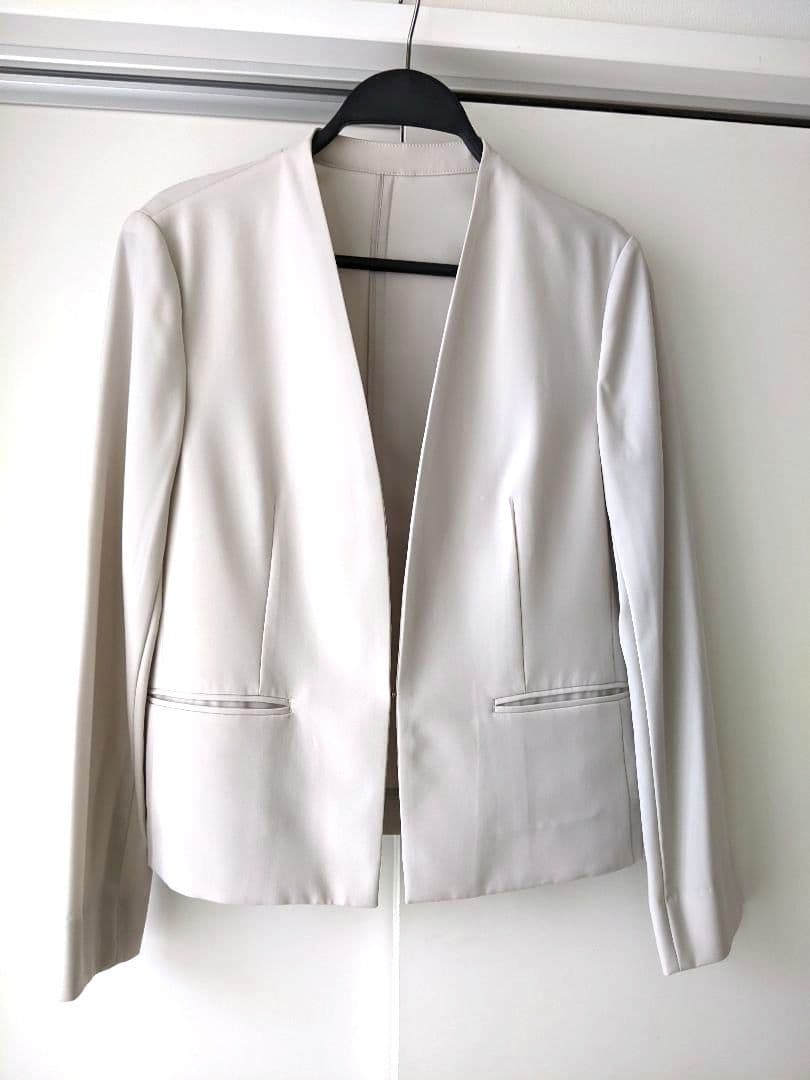 【極美品】23区　ニジュウサンク　ノーカラー　ジャケット　スーツ　大きめ　L