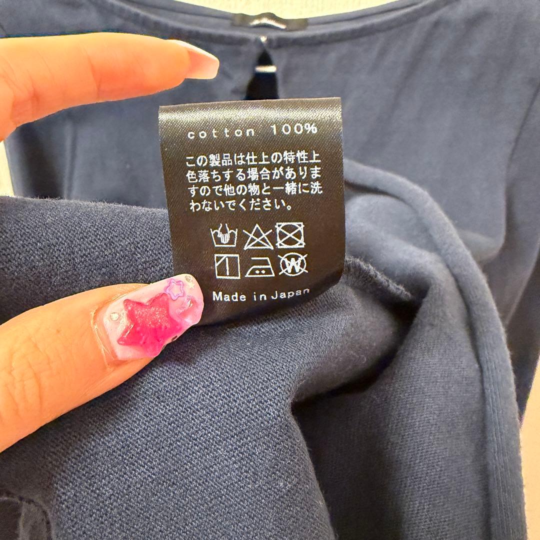 ans dotsloevner アンス　パワーショルダー　tシャツ　カーディガン