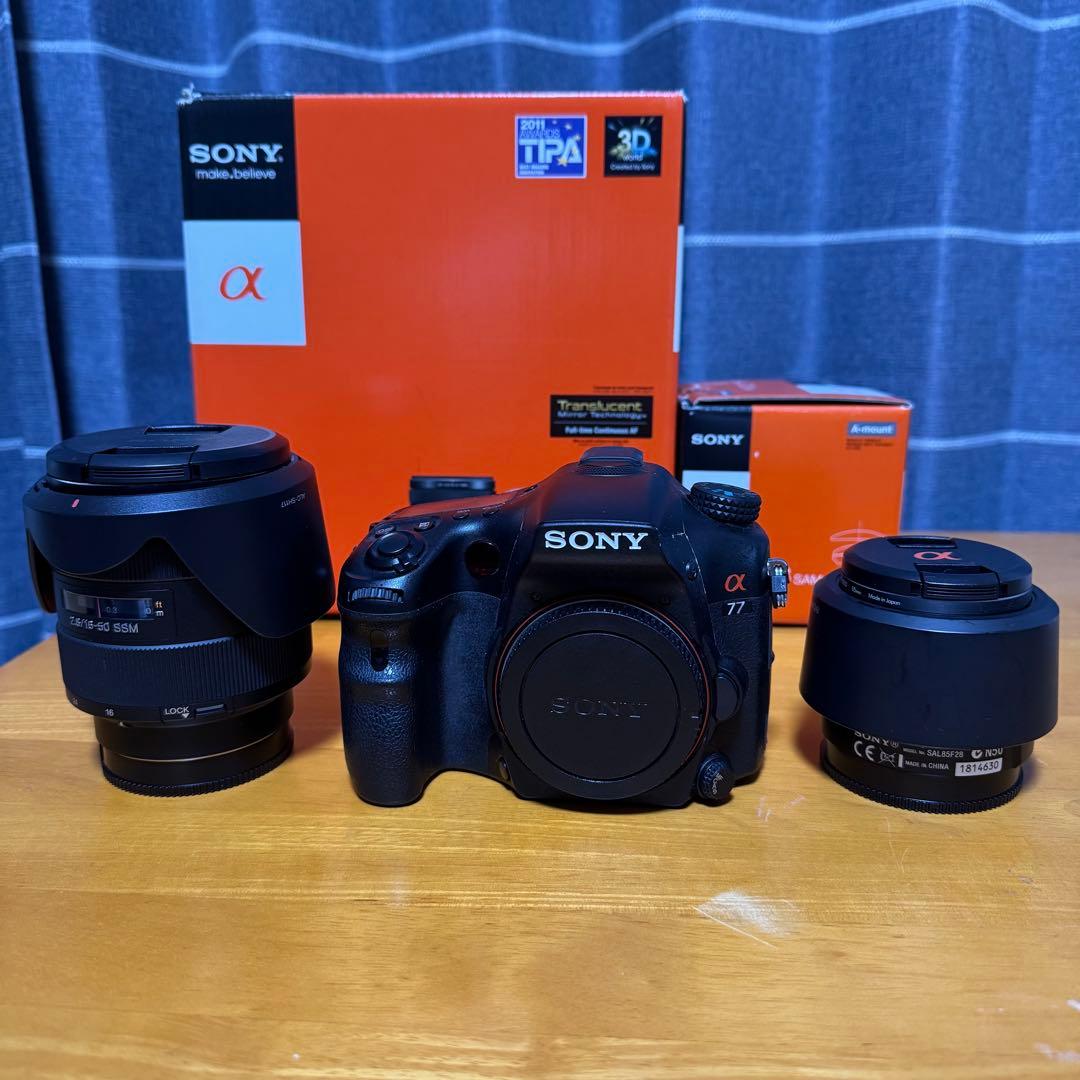 SONY α77 SLT-A77VQ ズームレンズキット & SAL85F28