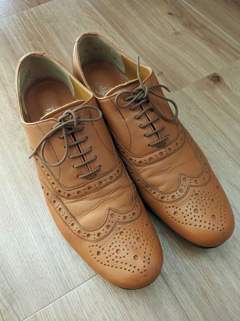 【美品】chausser ショセ ウイングチップ レースアップ シューズ