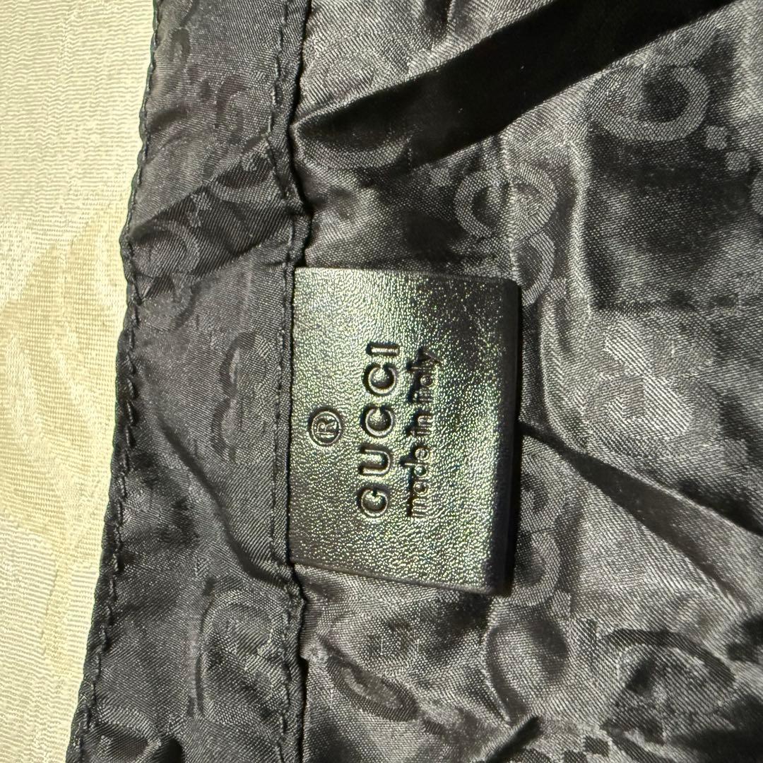 GUCCI ブラック エコバッグ 犬型ポーチ付きクマ