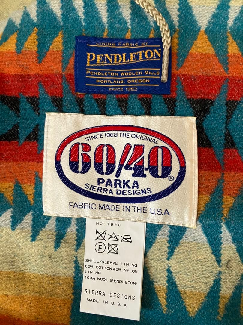 美品 USA製 シェラデザイン　ペンドルトン　マウンテンパーカー　ブラウン