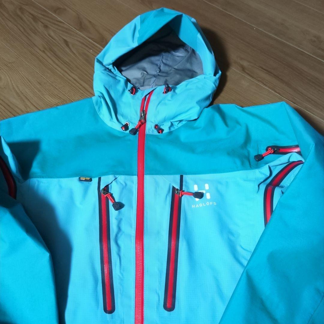 Haglöfs ターコイズ 雪山バックカントリー用ジャケット