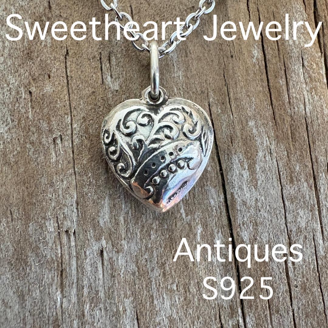 スウィートハートジュエリー　WW2　シルバー 両面 勿忘草 渦巻 （SWIRL）