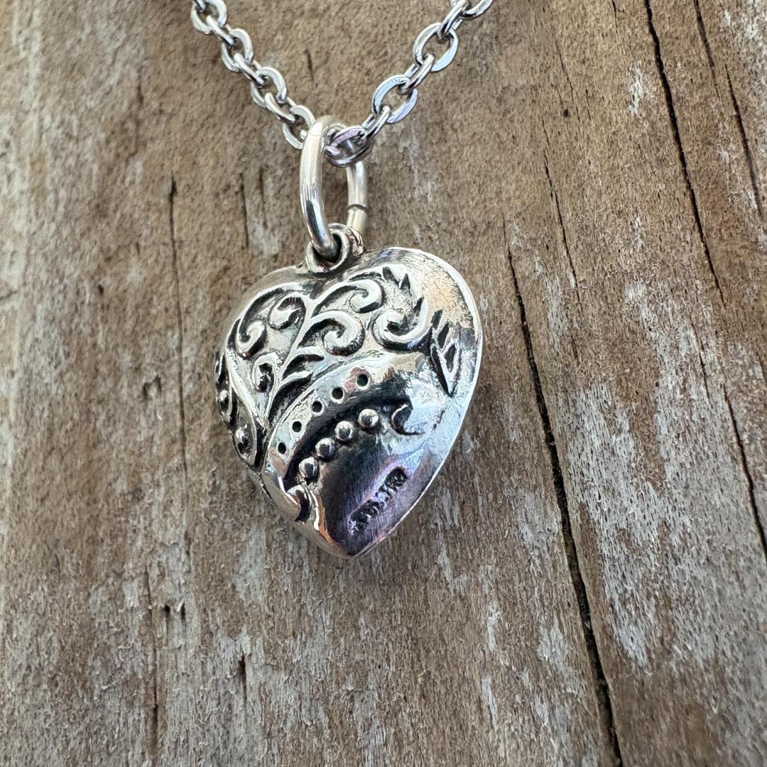 スウィートハートジュエリー　WW2　シルバー 両面 勿忘草 渦巻 （SWIRL）