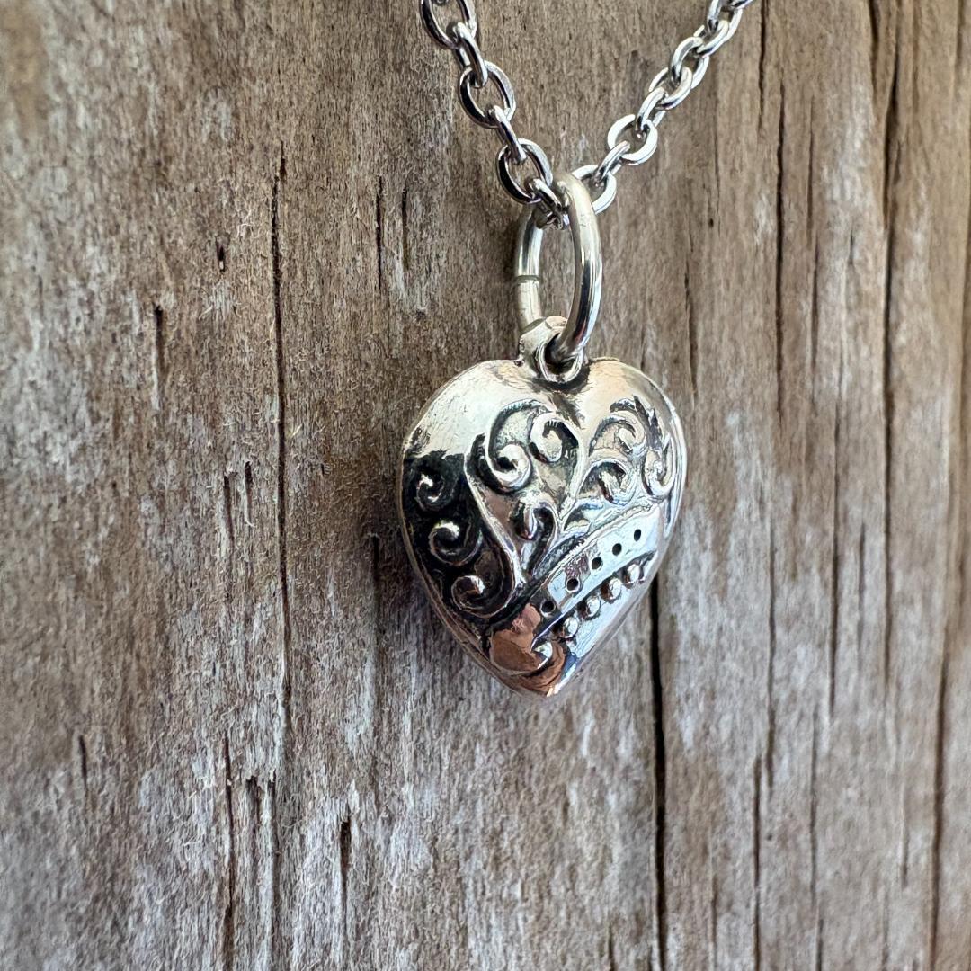 スウィートハートジュエリー　WW2　シルバー 両面 勿忘草 渦巻 （SWIRL）