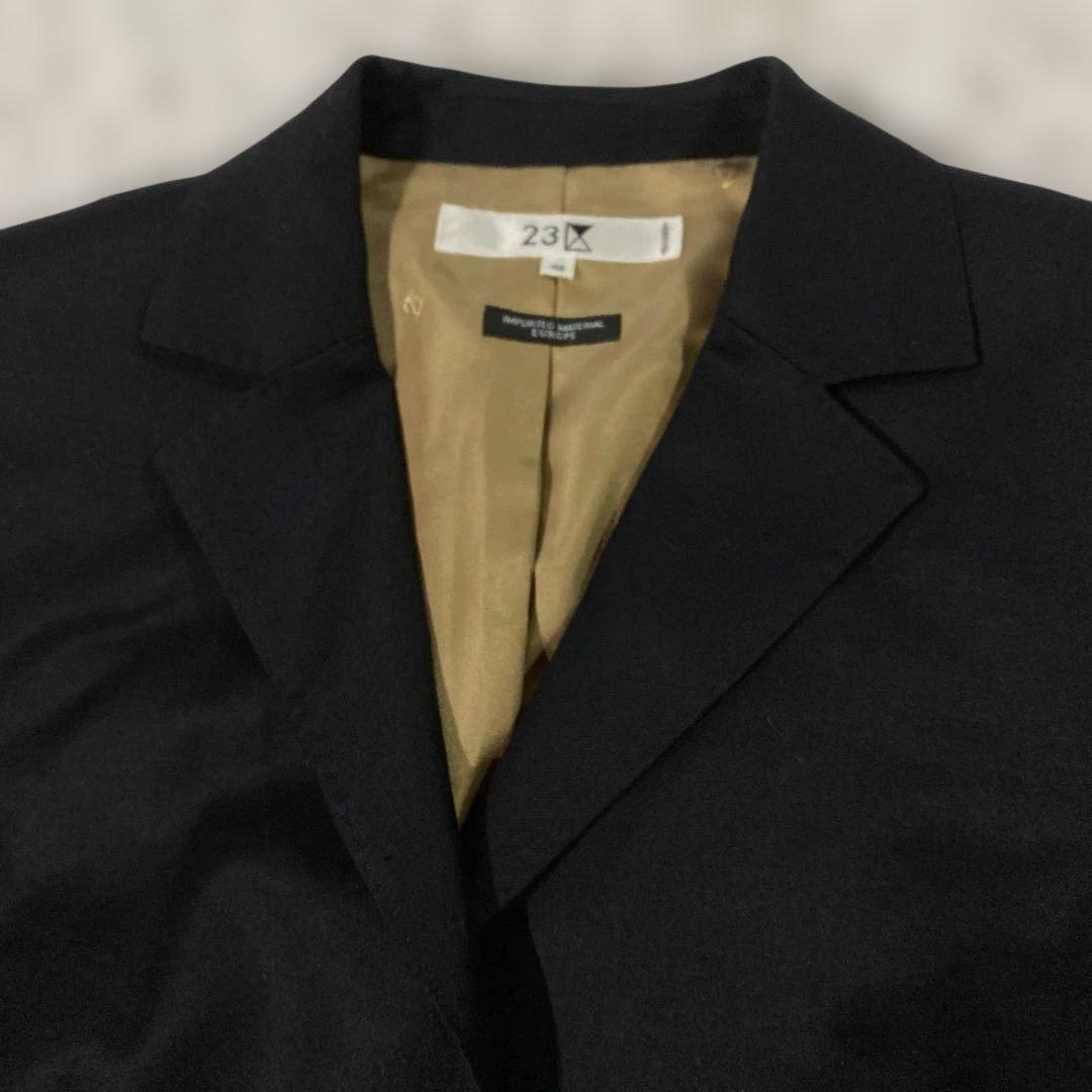 《美品》23区 ⭐︎スーツセットアップ 大きいサイズ　フォーマル46 44ブラック