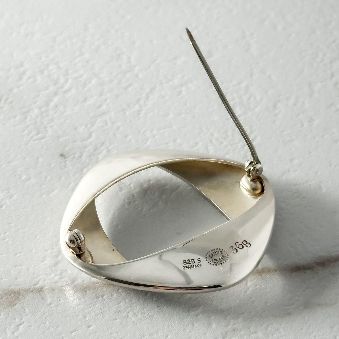  　シルバー　ブローチ　368　ヘニングコッペル　925