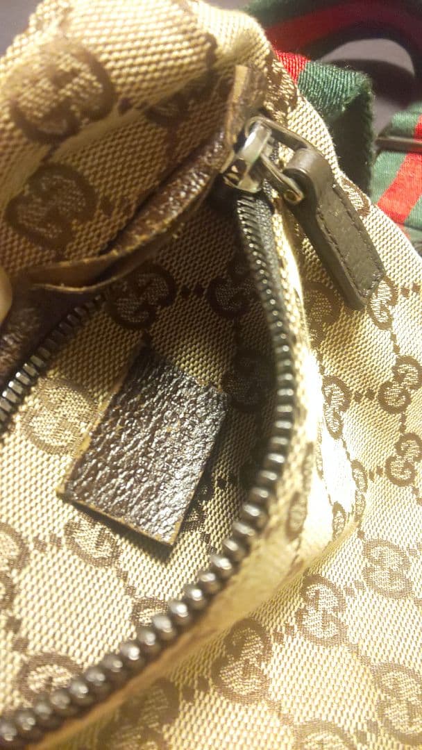 美品　グッチ　CG キャンパス　ウエストポーチ　ボディバッグ※要確認