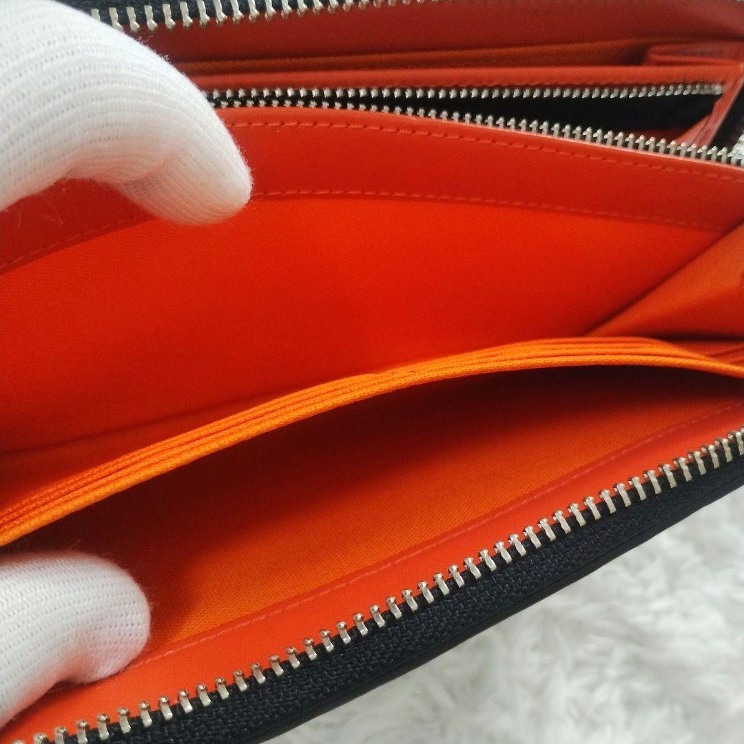 美品　カステルバジャック　マルセル　長財布　ラウンドジップ　総柄　モノグラム　黒