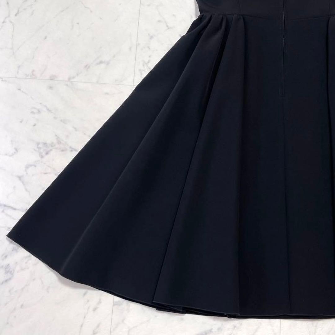 極美品✨フォクシーニューヨーク 現行 サイドギャザードレス フレアワンピース