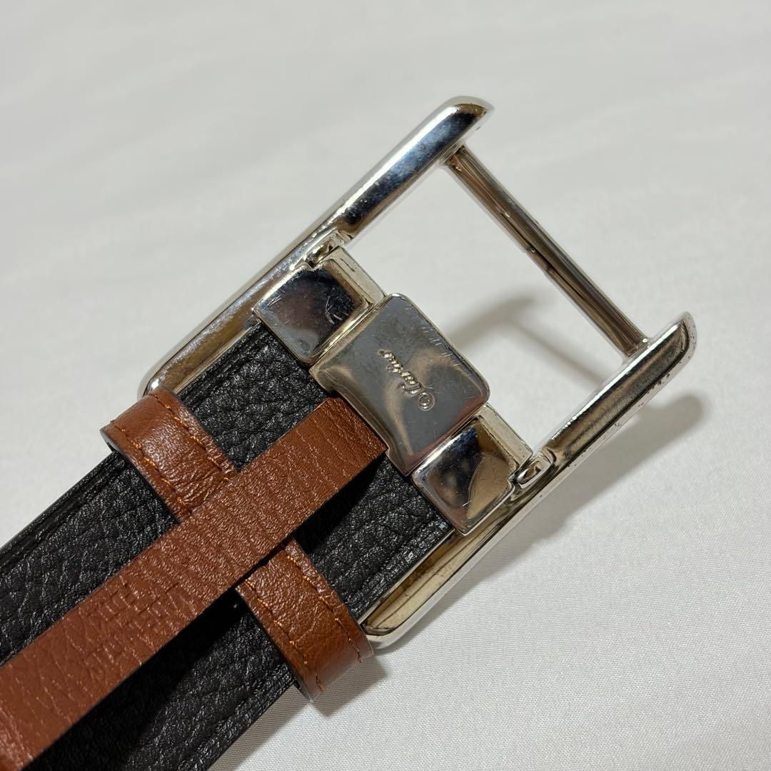 美品 カルティエ タンク アルディロン　 シルバー レザー ブラック