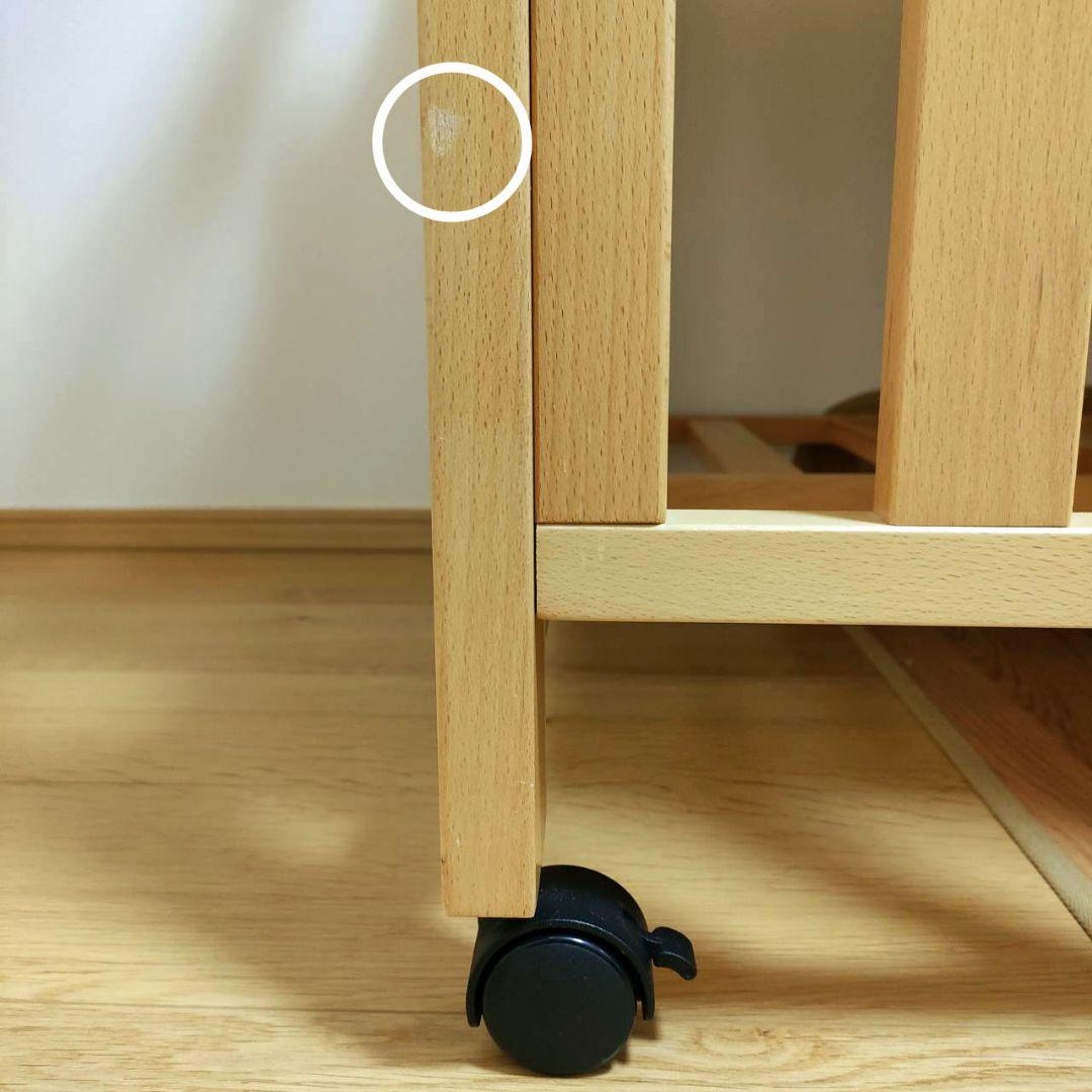 木製ミニベビーベッド キャスター付き　石崎家具