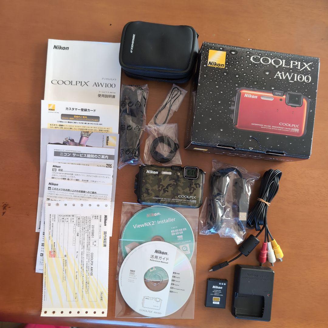 Nikon COOLPIX AW100 防水デジタルカメラ