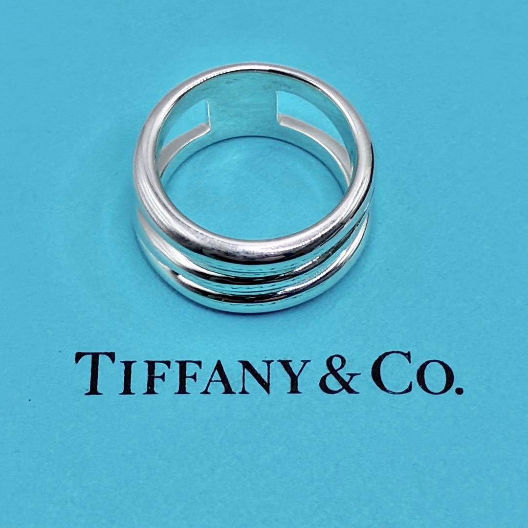 【極美品】ティファニー 12号ダイアゴナル リング シルバー925 指輪