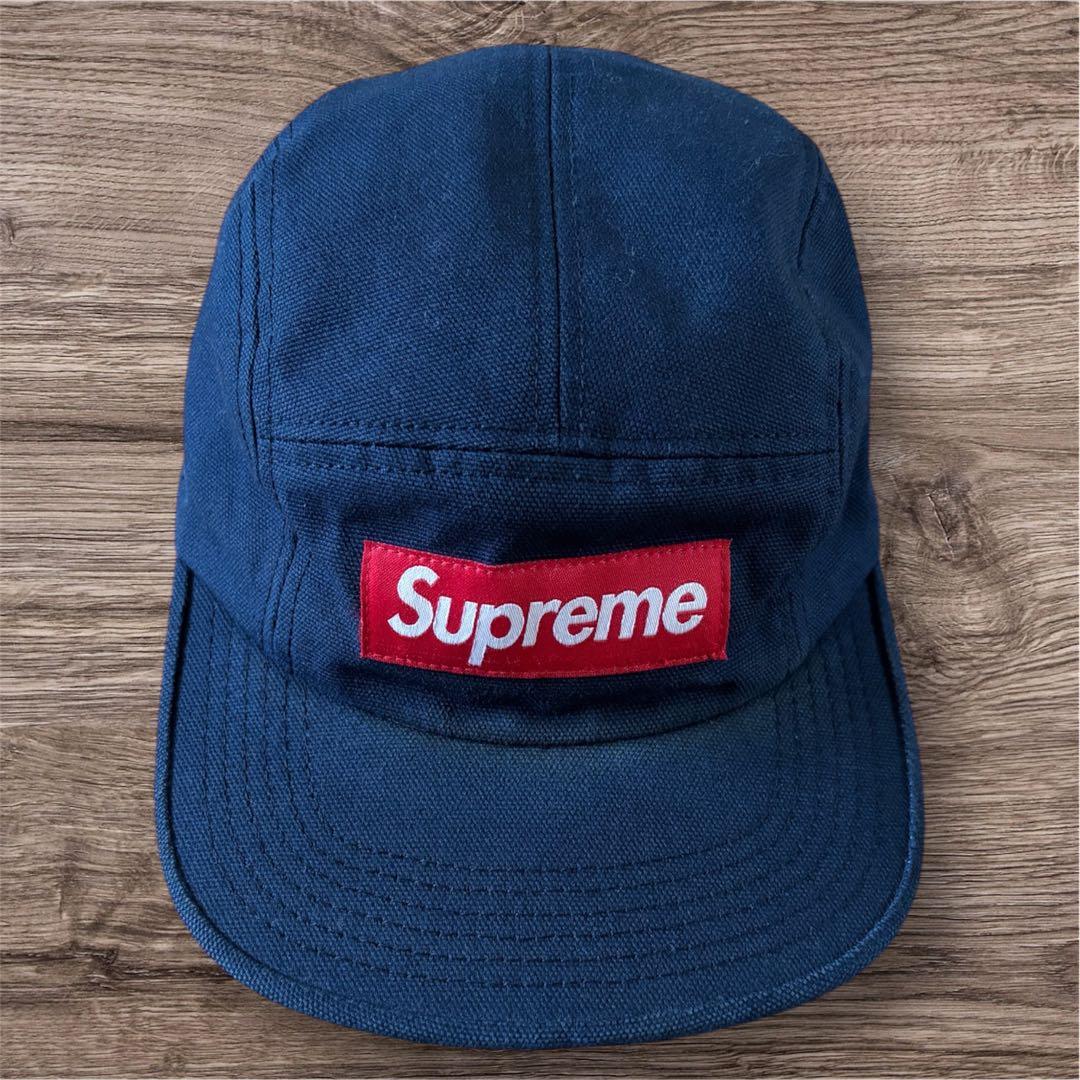 Supreme CANVAS CAMP CAP ネイビー