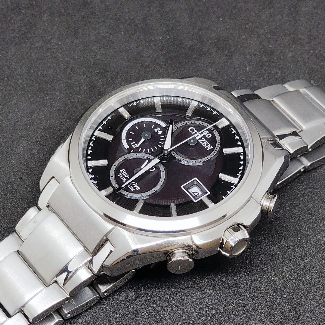 P*e様 【レア 未使用級】Citizen Eco-Drive チタン クロノ