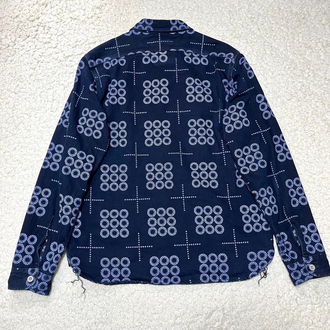 訳あり‼️サムライジーンズ　ケマモンワークシャツ　デニムシャツ XXL