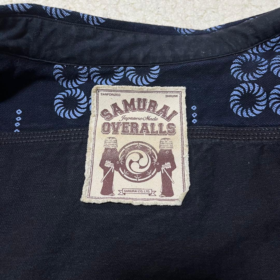 訳あり‼️サムライジーンズ　ケマモンワークシャツ　デニムシャツ XXL