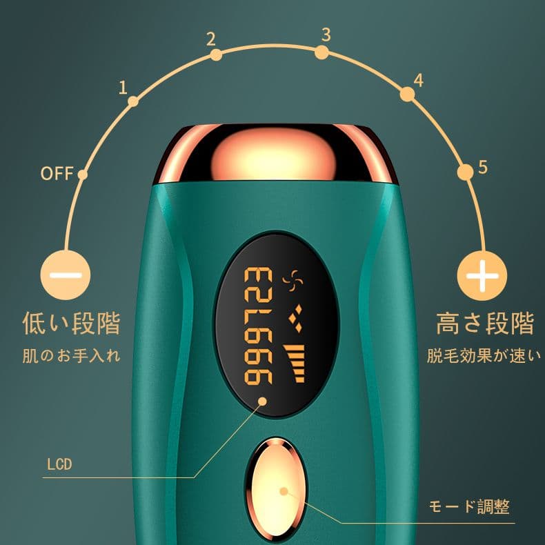 脱毛器 光脱毛器 自動照射 IPL脱毛 VIO 家庭用脱毛器 永久脱毛男女兼用