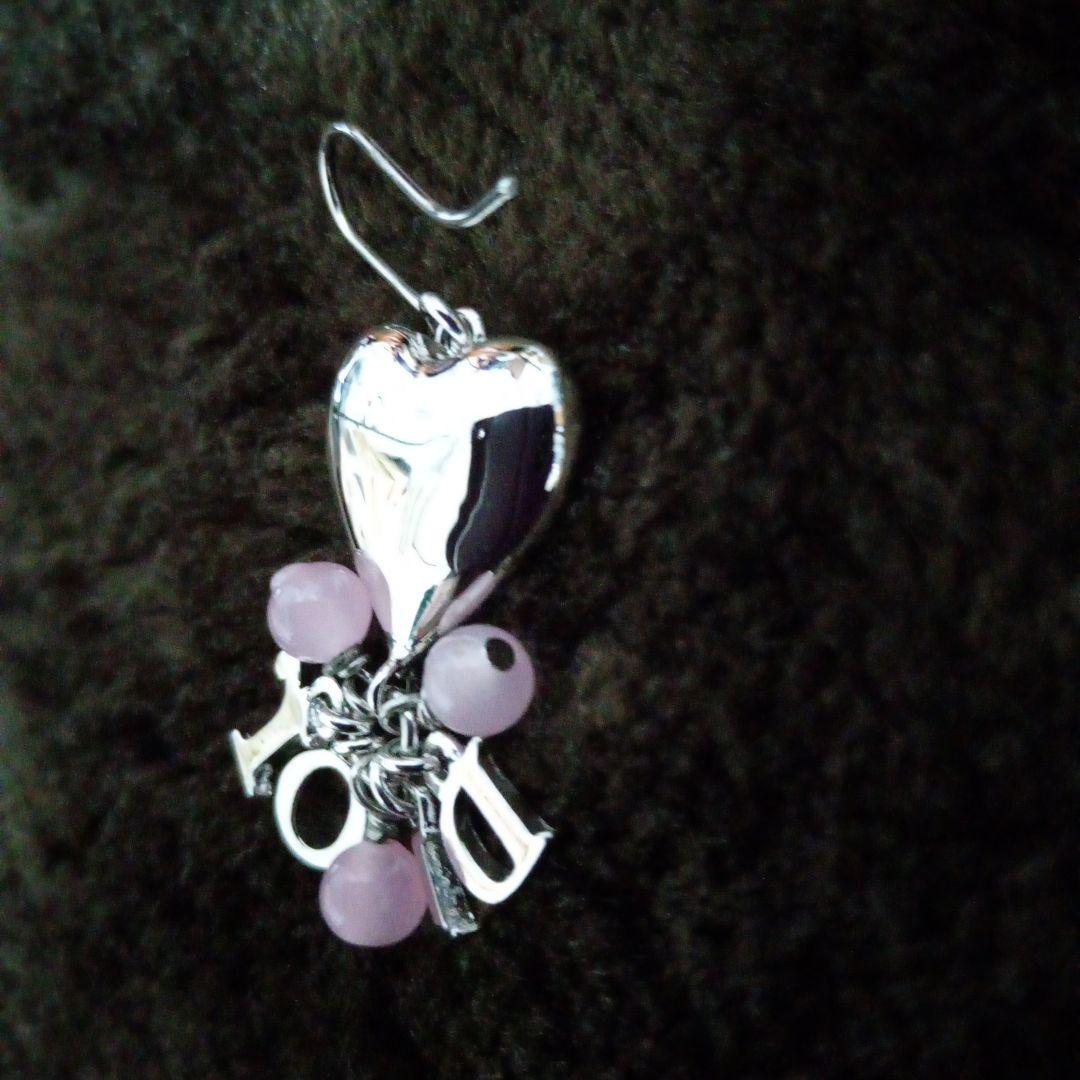 ぼっちゃろ Christian Diorロゴ入チャームピアス(片耳用)＆袋