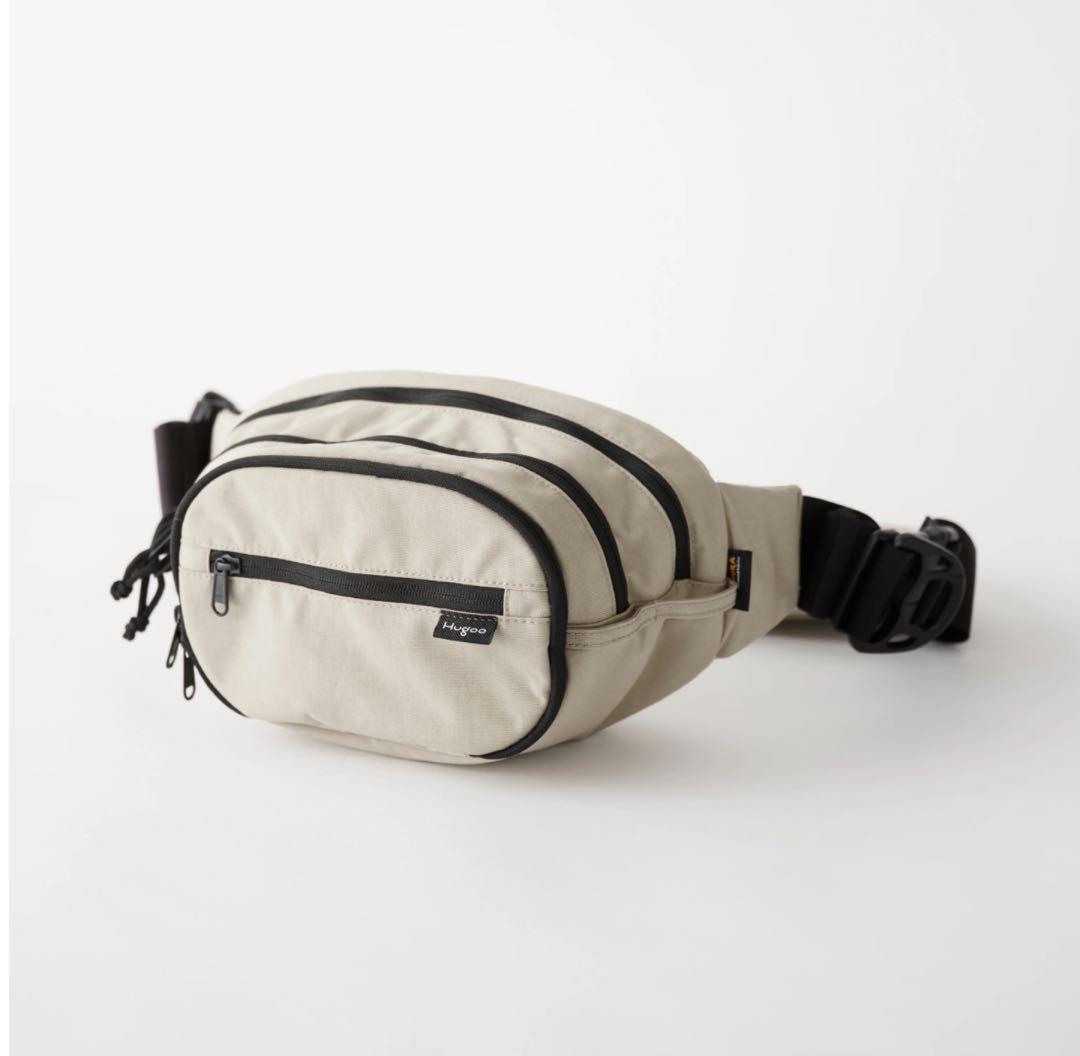 【巾着付き】Hugoo ヒップシート　ベージュ