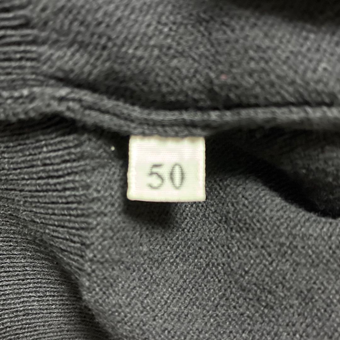 ZANONE コットンドライバーズニット ブラック イタリア製 大きいサイズ