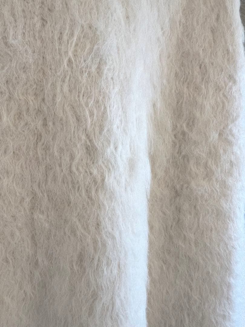 美品 ノーブル ふわふわ ボリューム ロングニット ニットミニワンピース