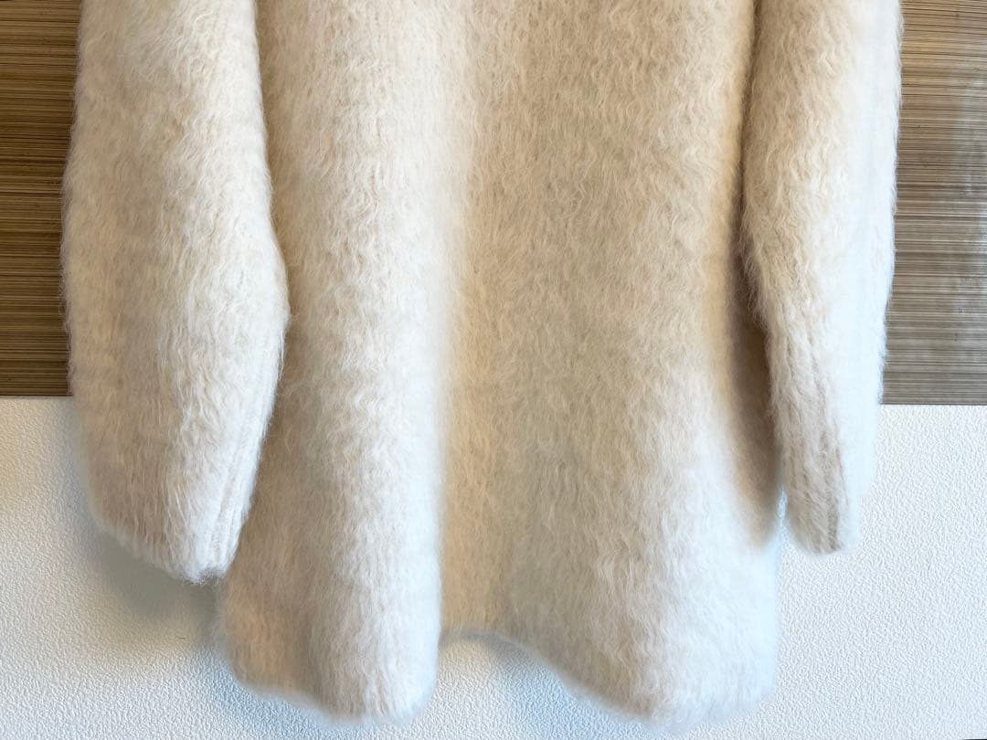 美品 ノーブル ふわふわ ボリューム ロングニット ニットミニワンピース