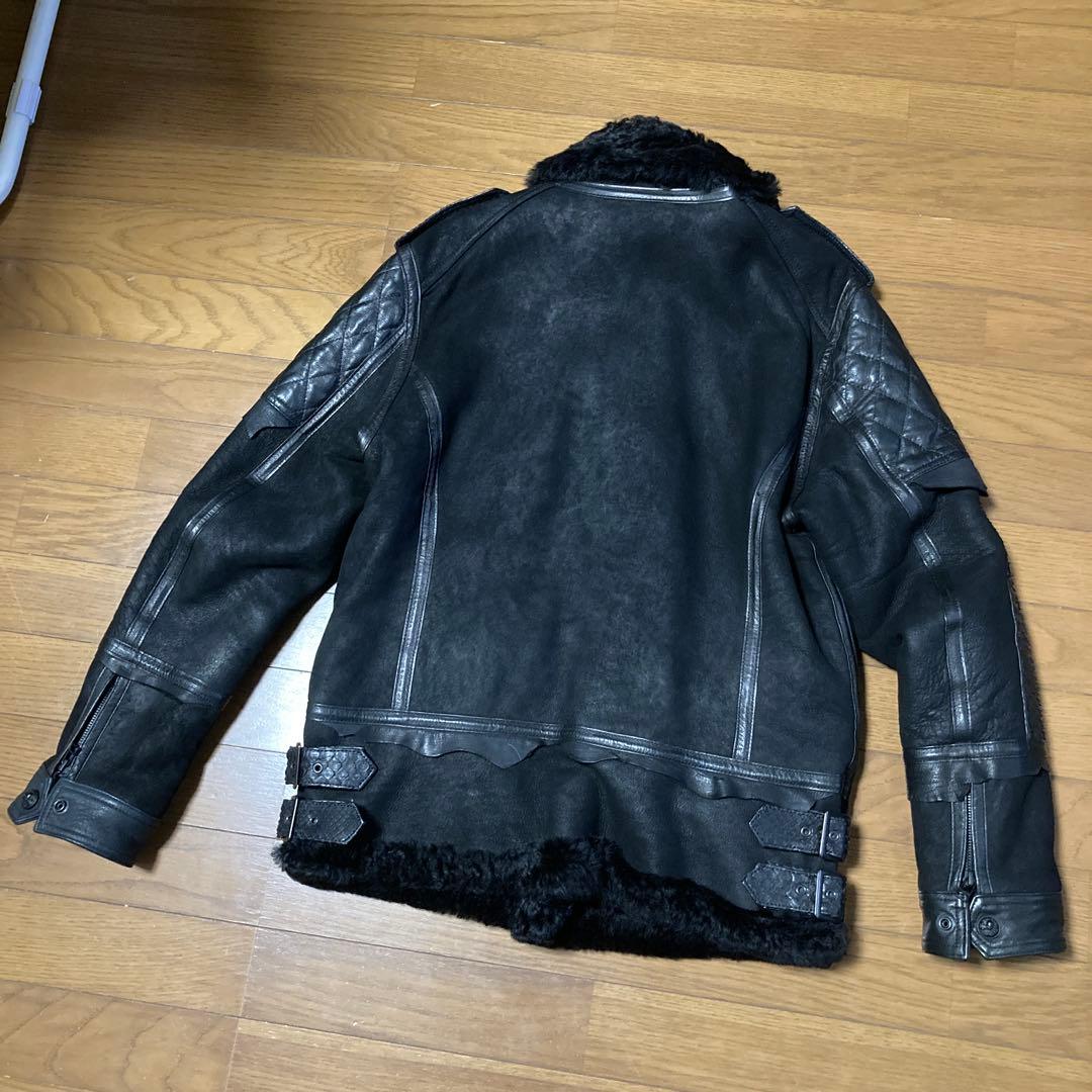 ロエン　レザーライダースジャケット