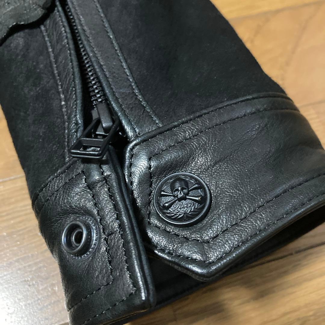 ロエン　レザーライダースジャケット