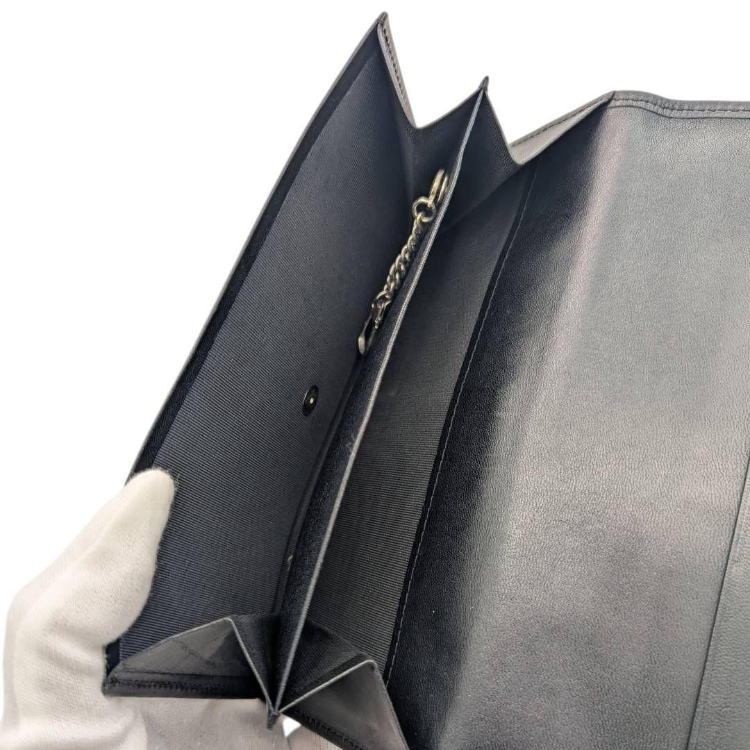 ジャンポールゴルチエ　ブルードラゴン　財布　龍柄カービング レザー 大容量