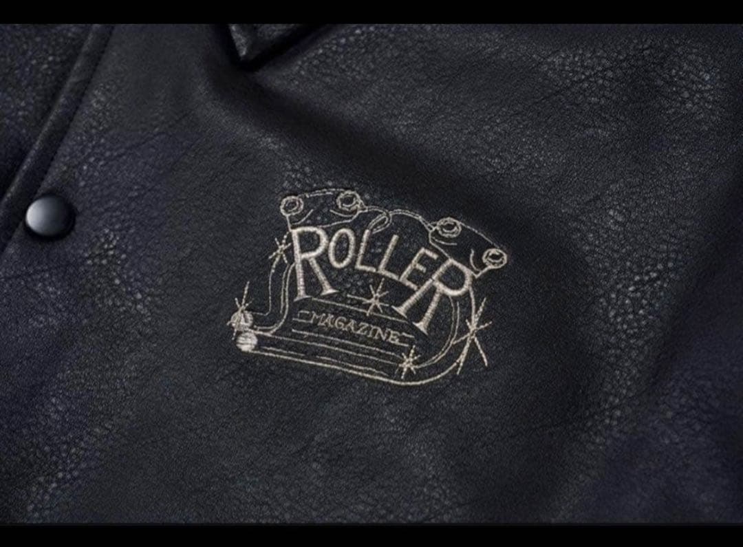 ROLLERmagazine フェイクレザーコーチジャケット
