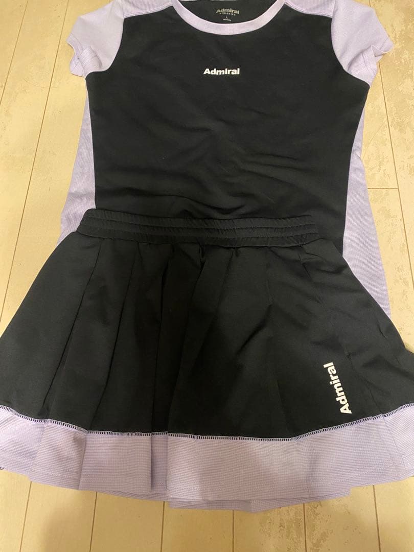 Admiral レディース上下　ウェア LスコートM黒・紫