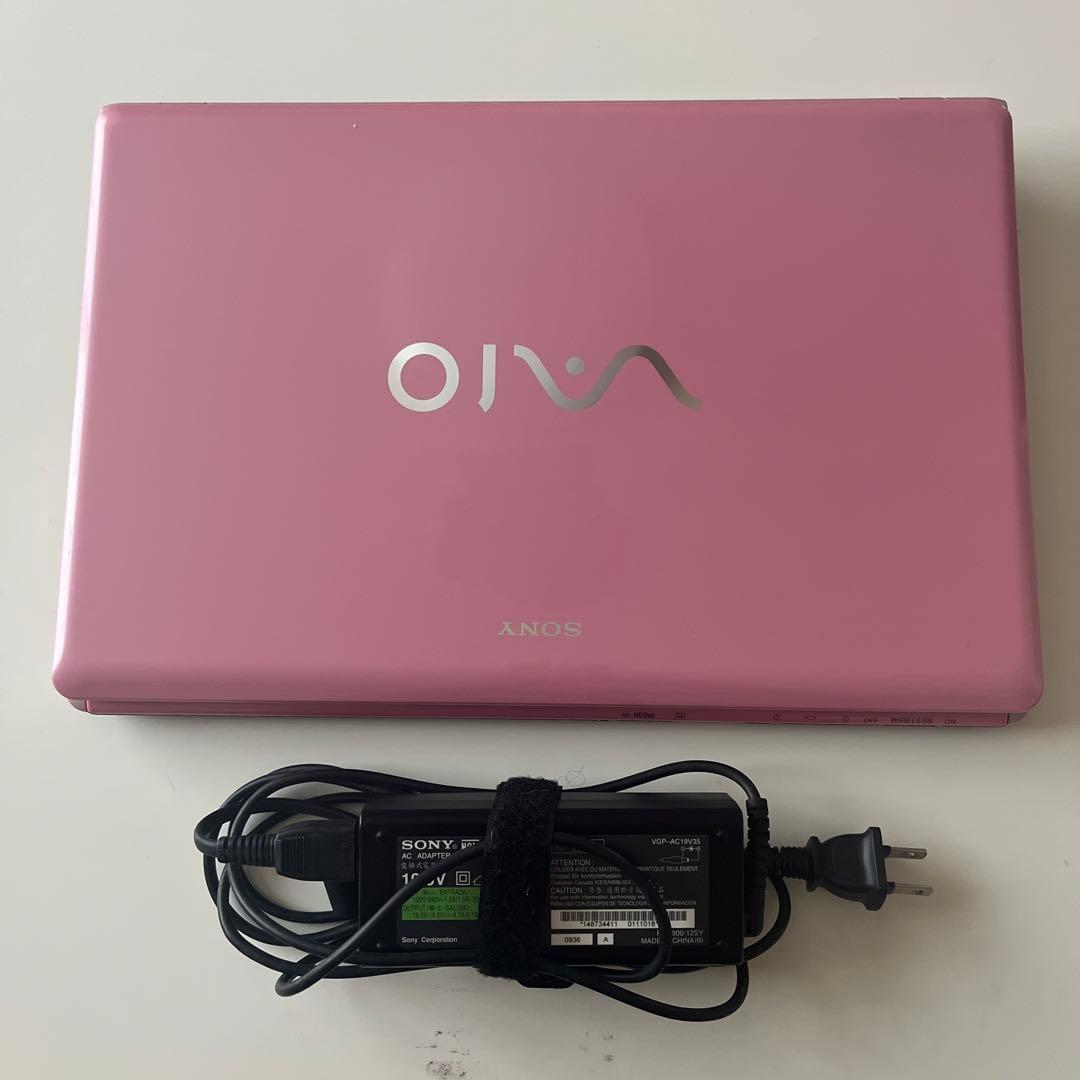 Sony VAIO ピンク ノートPC 本体 ACアダプター付き