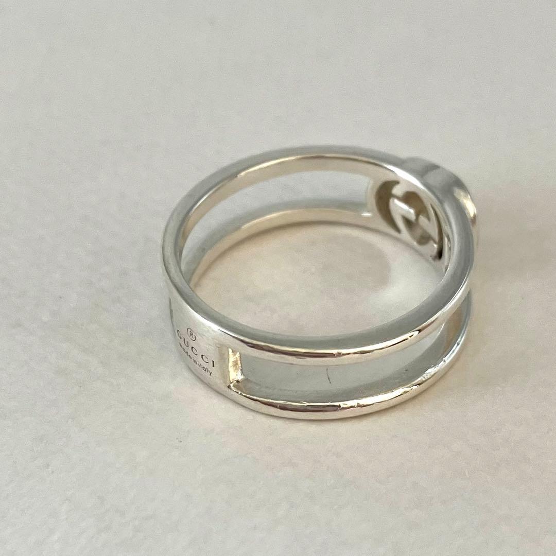 GUCCI グッチ インターロッキング GGロゴ リング シルバー925約8号