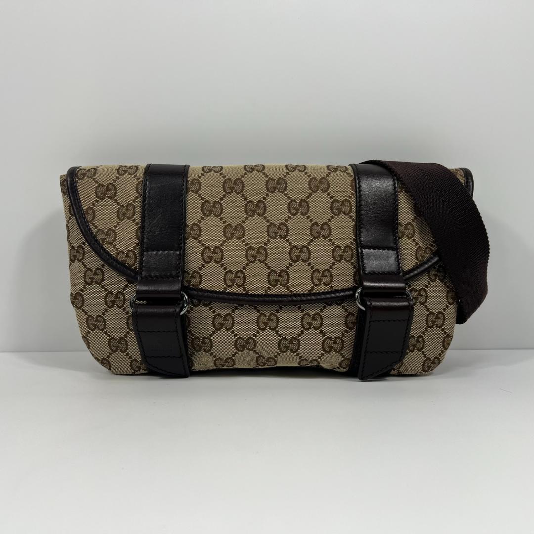 グッチ 145851 ウエストバッグ GG キャンバス ベージュ MBZ067