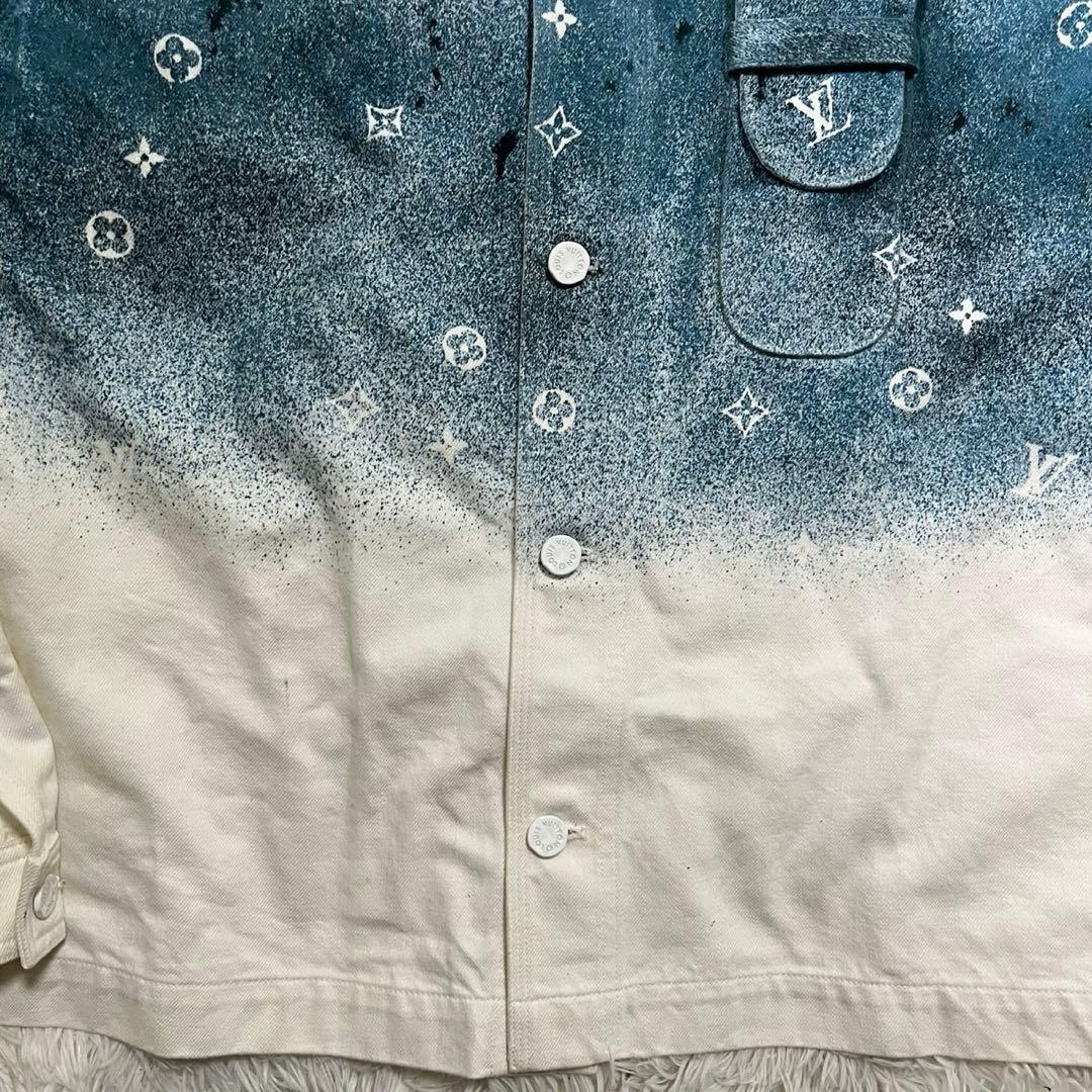 ルイヴィトン　ワークウェアシャツ　BTSテテ・吉沢亮着用　グラデーション　XL
