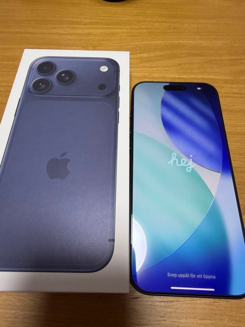 iPhone17promax 256GB ディープブルー★未使用に近い✳︎本日発送