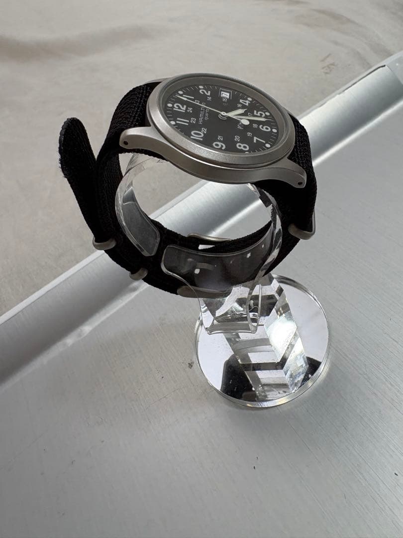 【稼働品】ハミルトン カーキ 9445B ブラック文字盤 ビンテージ