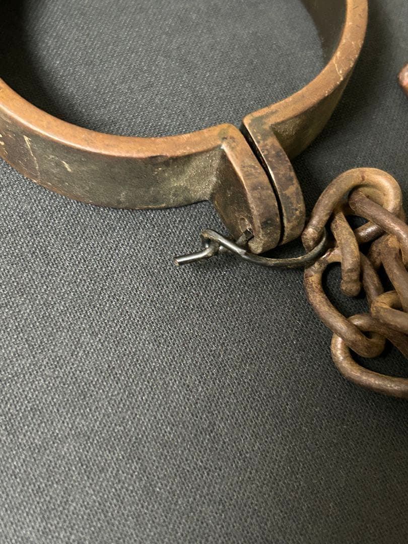 希少　珍品　コレクション　古道具　手錠　手鎖