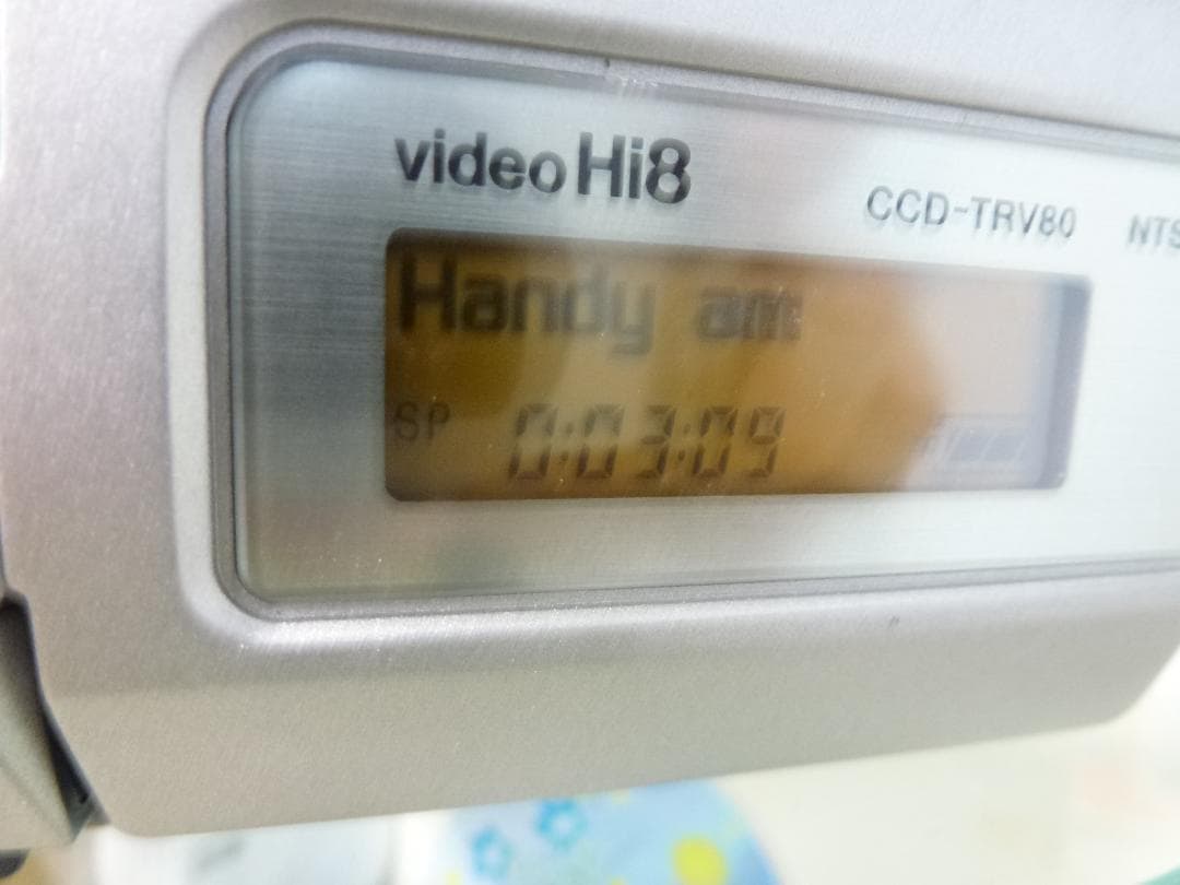希少　ソニー　CCD-TRV80　8mmビデオカメラ　ハンディカム 　Hi8