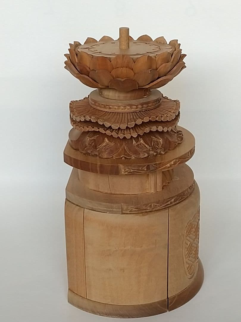 台座４点 立像用 #491#494#495#498 背切◆白檀 木彫 仏像付属品