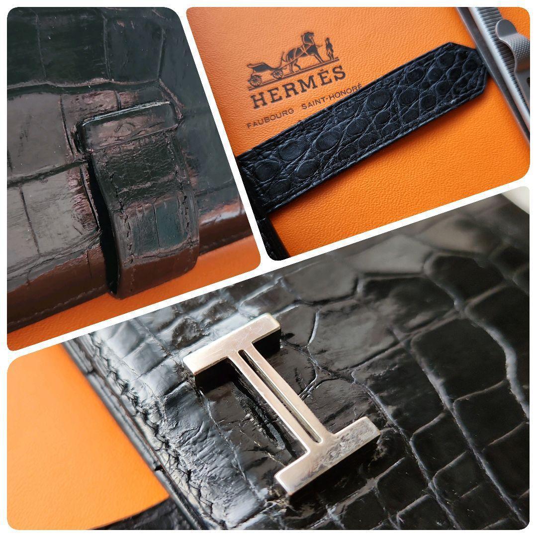 AZ✨正規品美品✨Hermèsエルメス ベアン クロコ アリゲーター