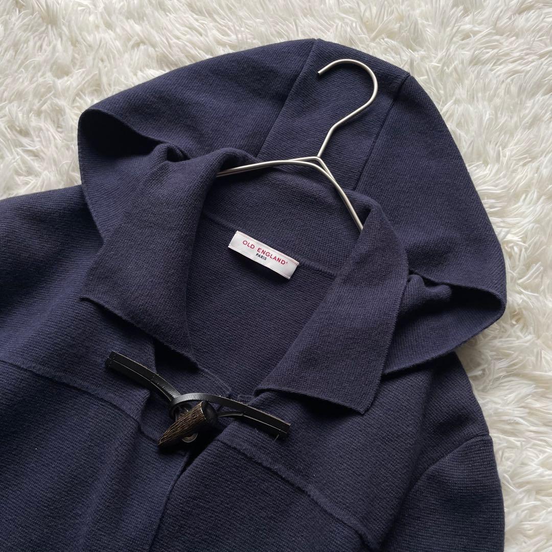 オールドイングランド　2wayコットンカシミヤダッフルコーディガン フード　36