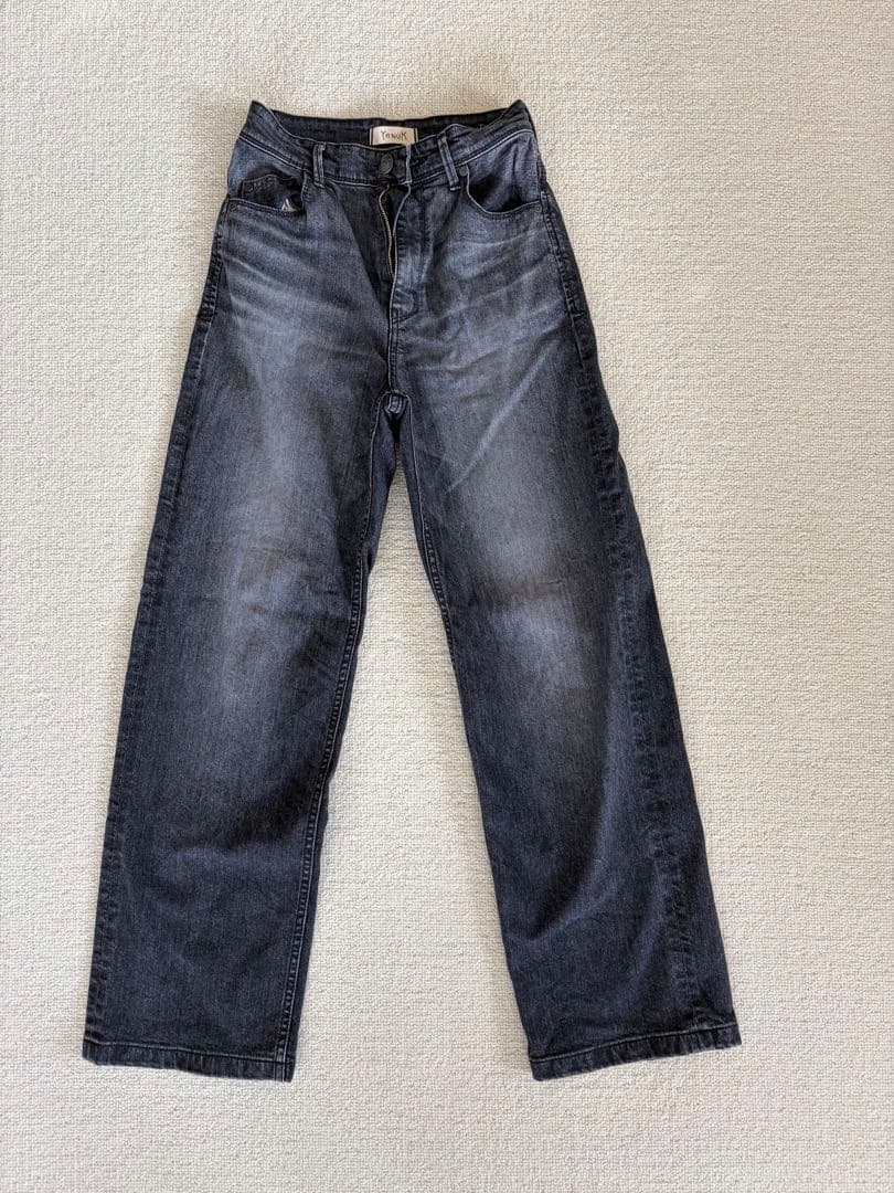 YANUK Lilith ストレートデニム ダークグレー