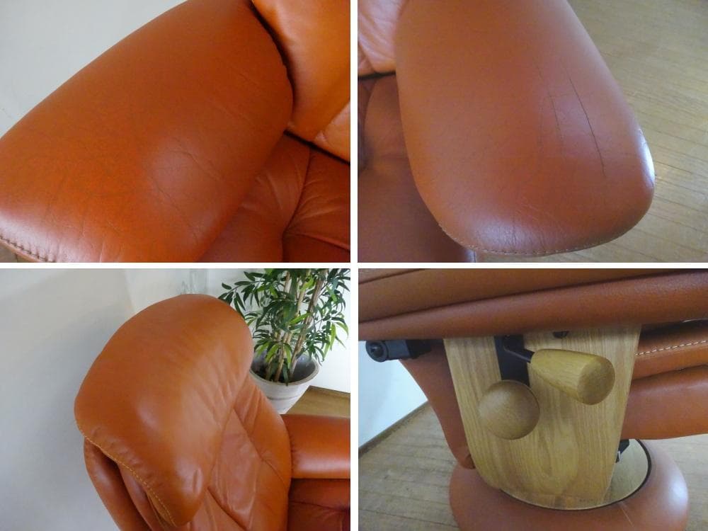 Toshihiro カリモク家具　パーソナルチェア　RU6620　本革