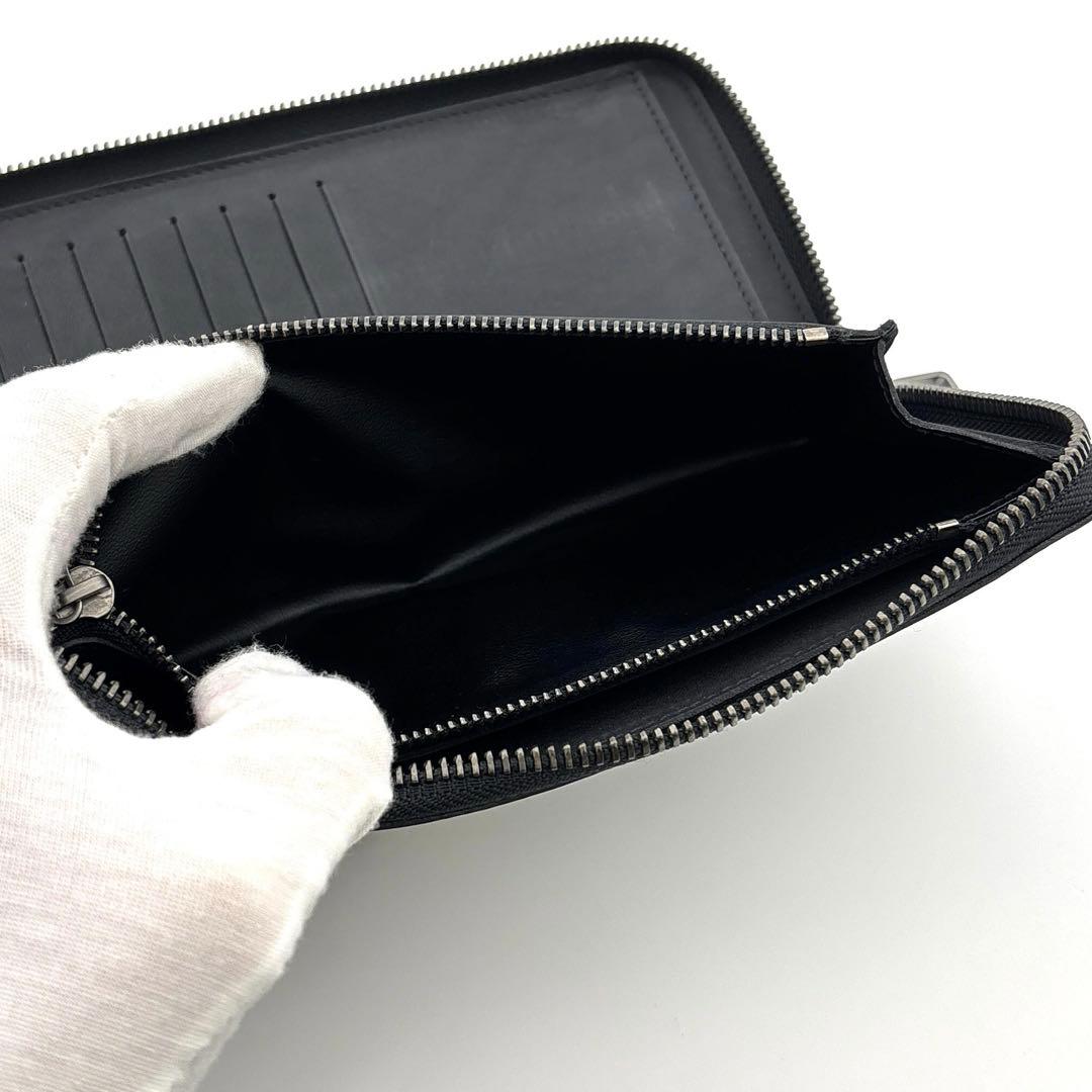 ルイヴィトン ダミエ アンフィニ ヴェルティカル 黒 長財布 メンズ 二つ折り