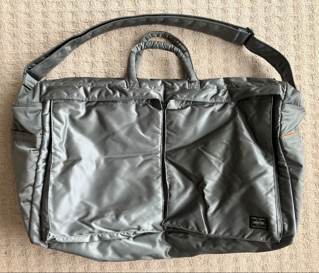 PORTER TANKER 2WAY BOSTON BAG シルバーグレー