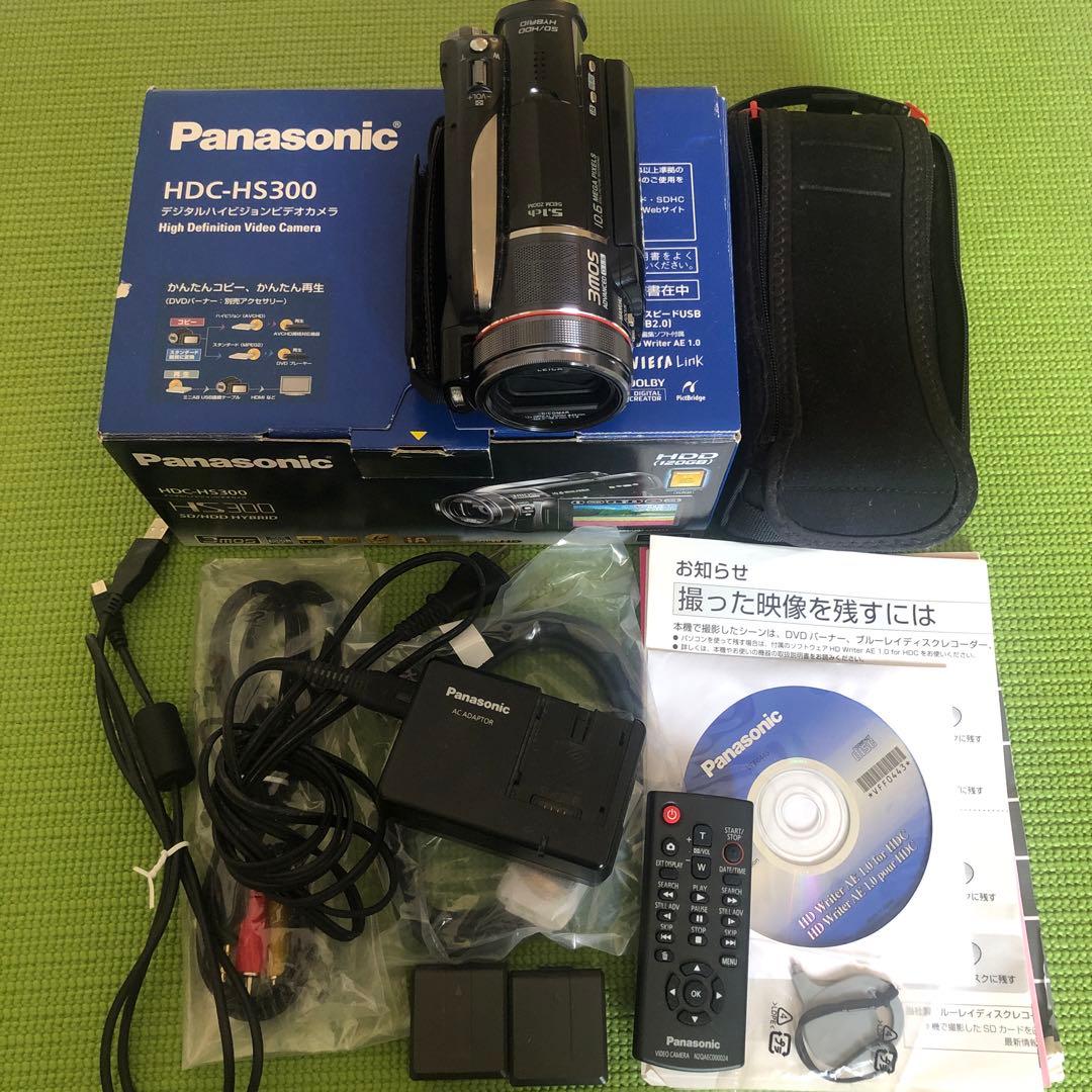 Panasonic HDC-HS300 HDD フルHDカメラ　ブラック　黒
